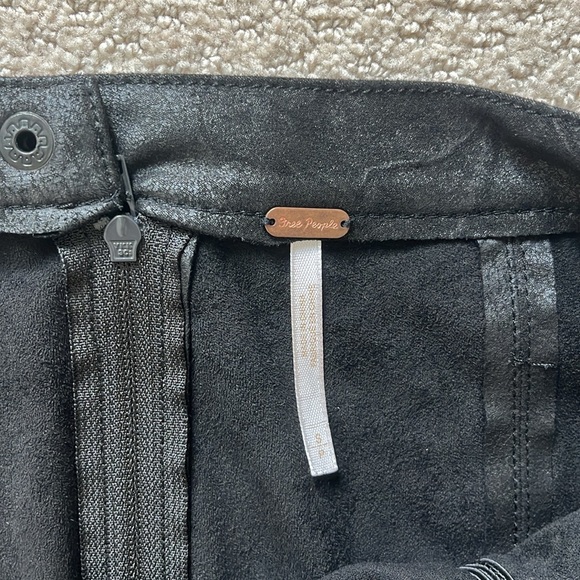 Free People Vegan Leather Mini Skirt - Picture 3 of 6